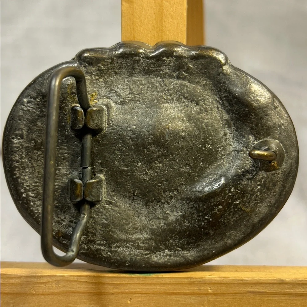 Extremely Rare sculptured Power to the People heavy belt buckle limited